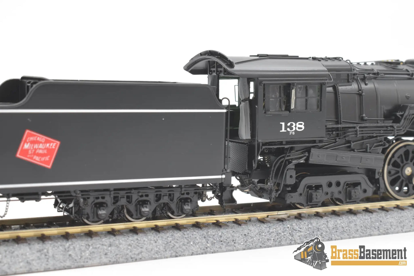 Ho Brass - Psc #17300 - 1 Milwaukee Road F6 4 - 6 - 4 Hudson #138 - F/P Superb Model Steam