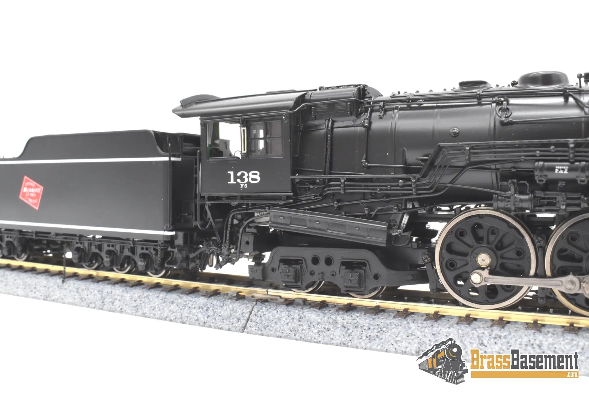 Ho Brass - Psc #17300-1 Milwaukee Road F6 4-6-4 Hudson #138 F/P Superb Model Steam