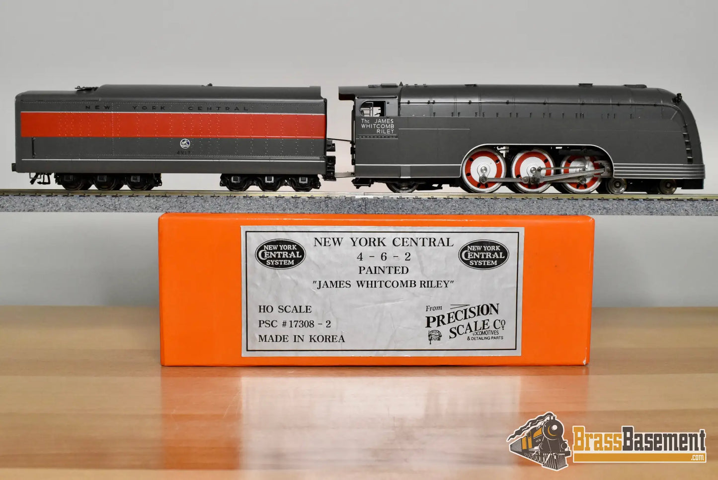 HO Brass - PSC 17308-2 NYC Streamlined ’James Whitcomb Riley’ 4-6-2 #4917 - Red Stripe RARE - Steam