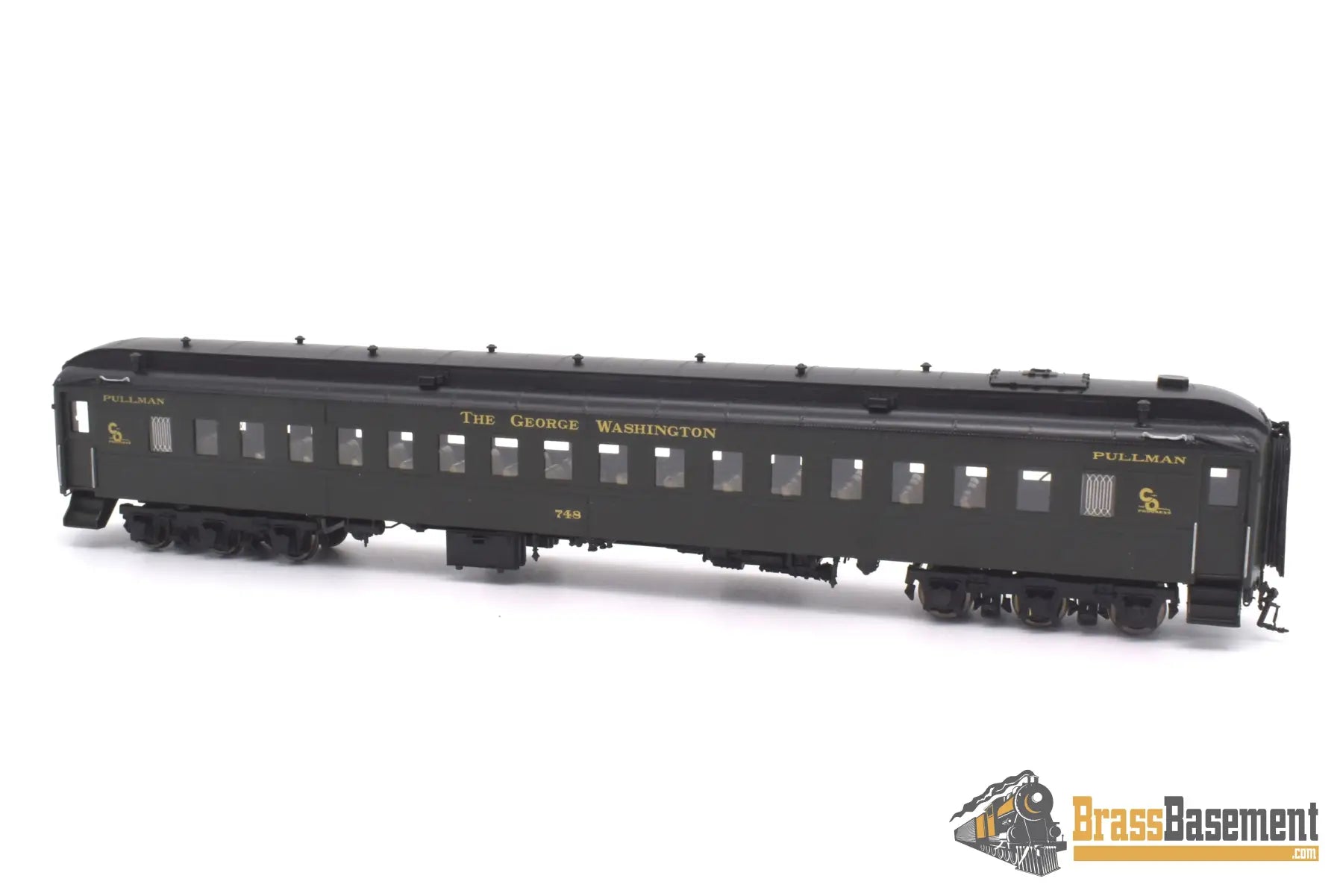 Ho Brass - Psc 17512 - 1 George Washington Set 8 Car Fp Passenger