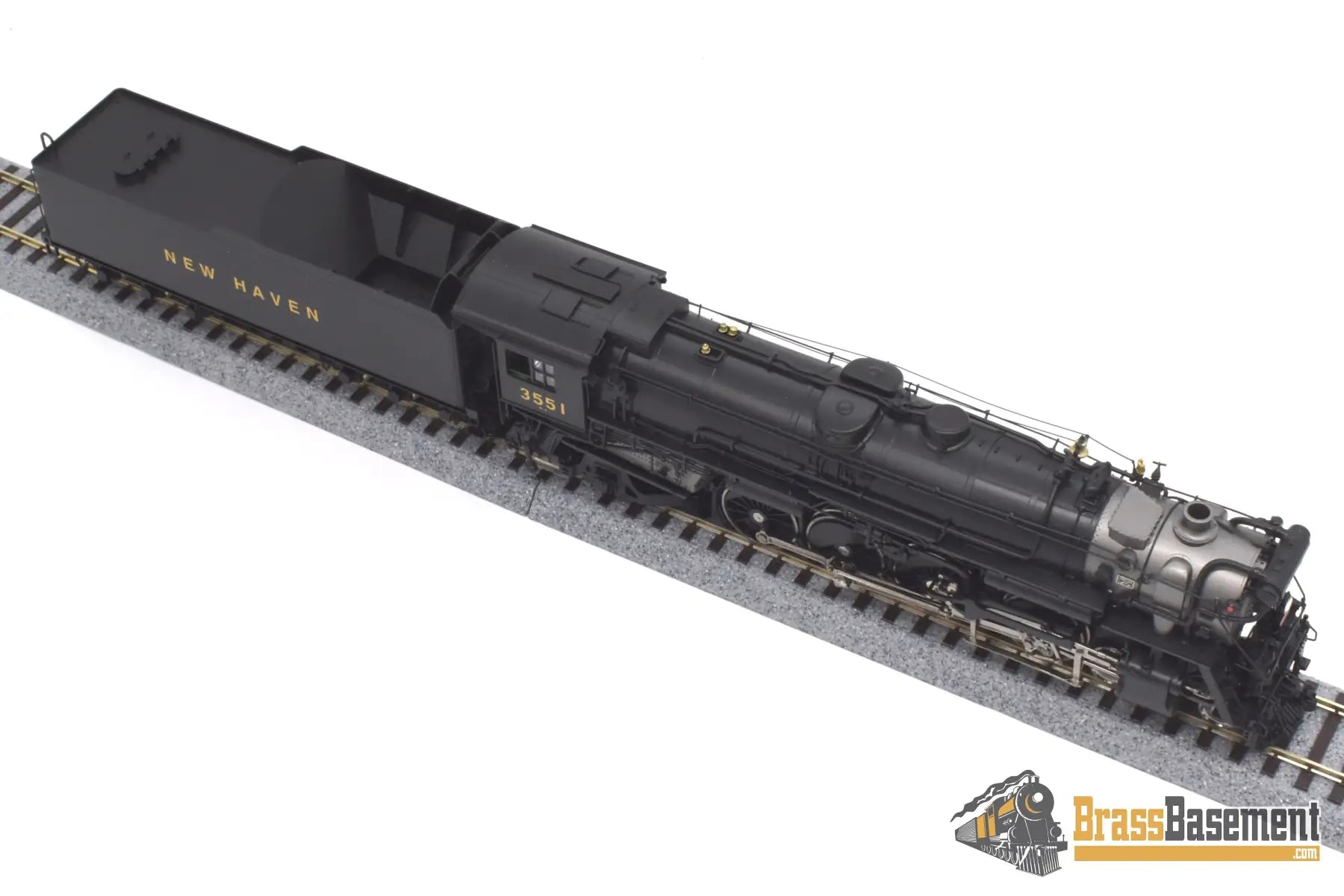 Ho Brass - Psc 17778 - 1 New Haven R - 3 4 - 8 - 2 Mountain Three Cylinders Steam