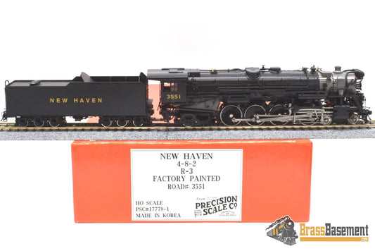 Ho Brass - Psc 17778 - 1 New Haven R - 3 4 - 8 - 2 Mountain Three Cylinders Steam