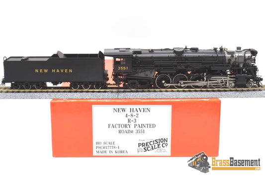 Ho Brass - Psc 17778 - 1 New Haven R - 3 4 - 8 - 2 Mountain Three Cylinders Steam