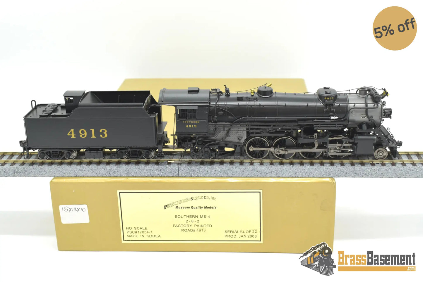 Ho Brass - Psc 17834 - 1 Southern Ms - 4 2 - 8 - 2 Mikado #4913 Boo - Rim Steam