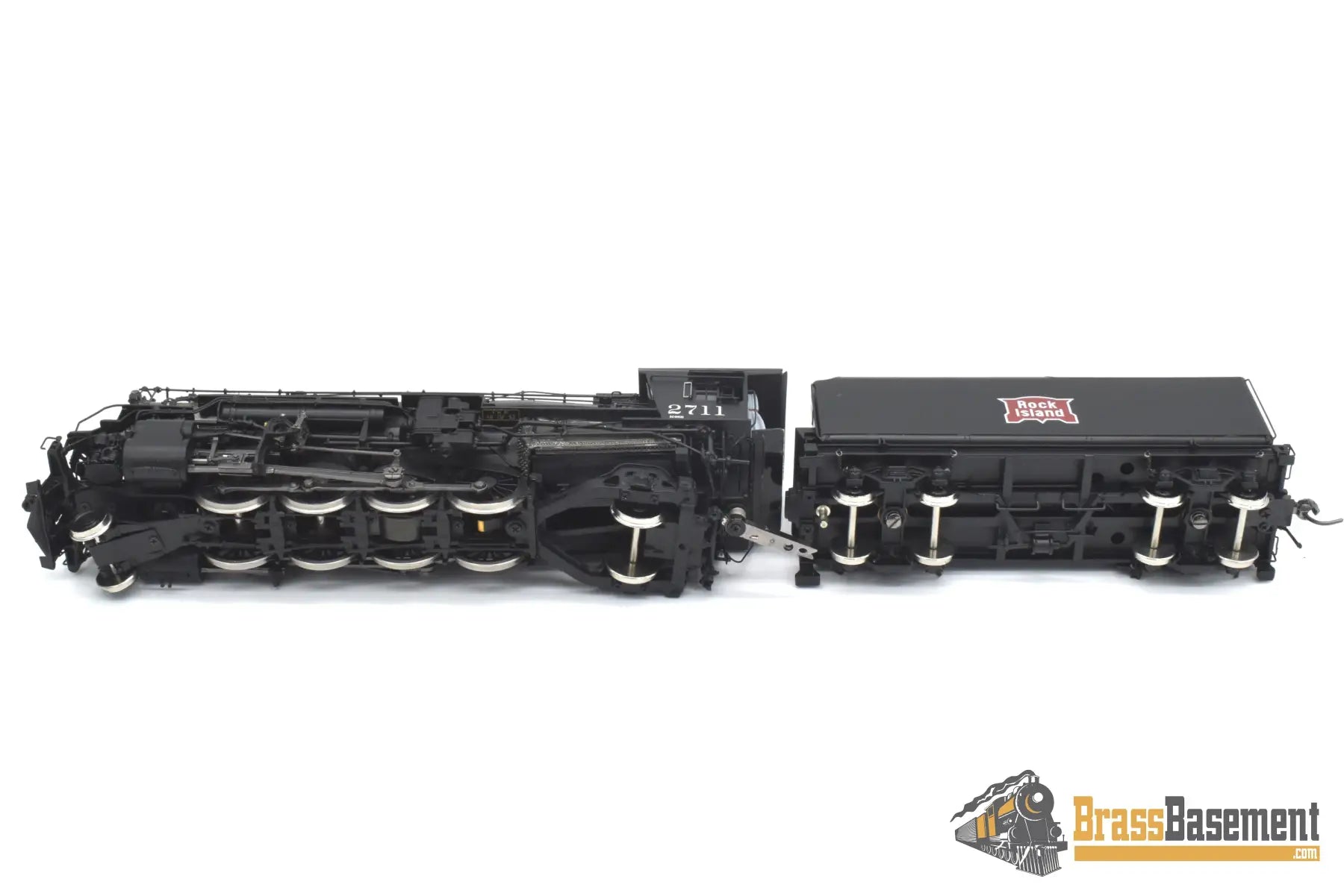 Ho Brass - Psc 17986.1 Rock Island Crip K-68B 2-8-2 Mikado #2711 W Mars Light & Oil Tender Boo-Rim
