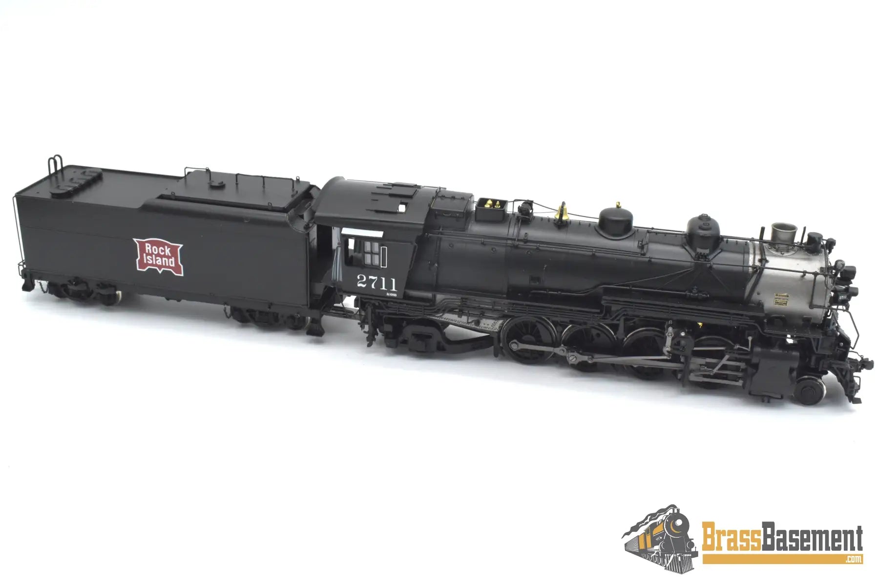 Ho Brass - Psc 17986.1 Rock Island Crip K-68B 2-8-2 Mikado #2711 W Mars Light & Oil Tender Boo-Rim