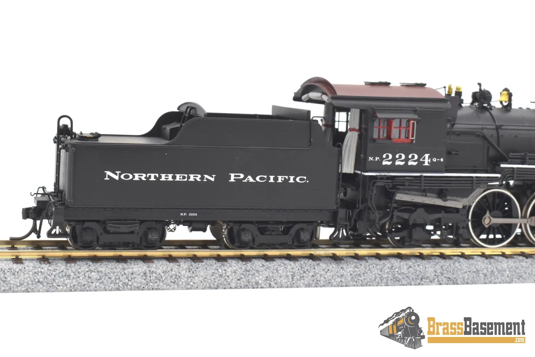 Ho Brass - Psc 18016 - 1 Northern Pacific 4 - 6 - 2 Q - 4 #2224 Black Boiler F/P Boo - Rim Notes