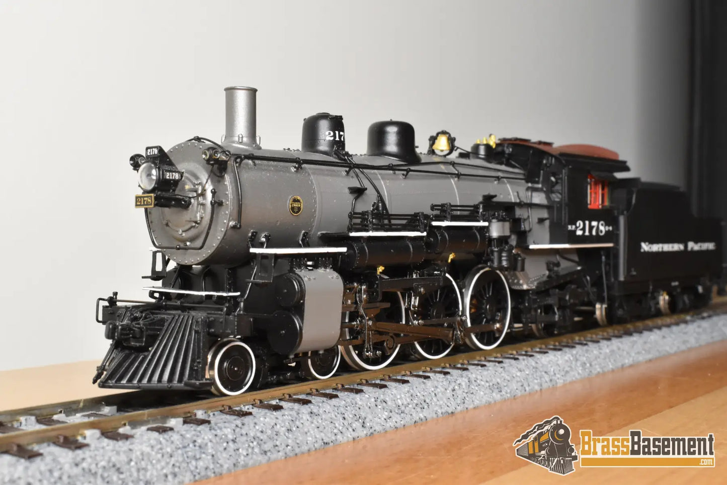 HO Brass - PSC 18018-2 Northern Pacific 4-6-2 Q-4 Pacific #2178 Gray Boiler - F/P Boo-Rim #4/10 Steam