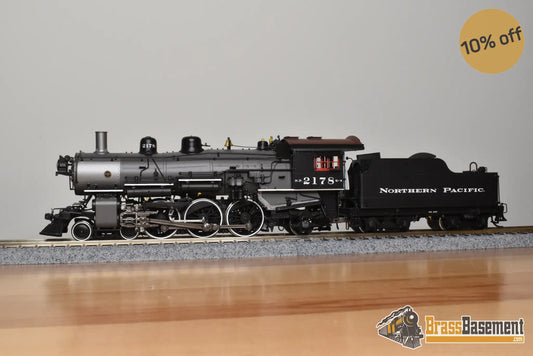 HO Brass - PSC 18018-2 Northern Pacific 4-6-2 Q-4 Pacific #2178 Gray Boiler - F/P Boo-Rim #4/10 Steam