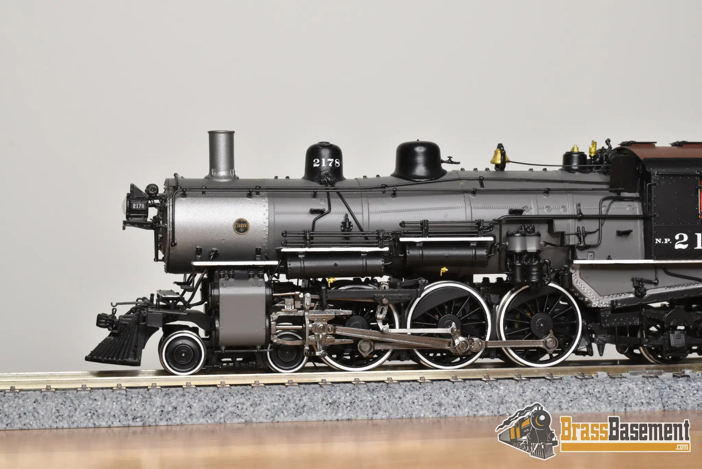 HO Brass - PSC 18018-2 Northern Pacific 4-6-2 Q-4 Pacific #2178 Gray Boiler - F/P Boo-Rim #4/10 Steam