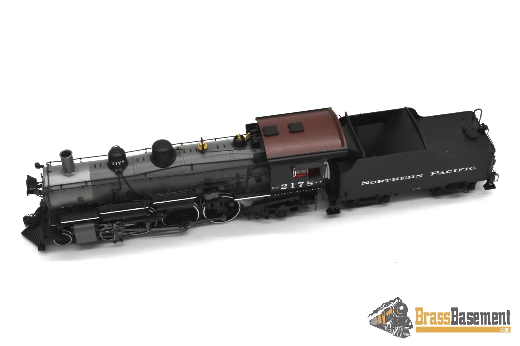 HO Brass - PSC 18018-2 Northern Pacific 4-6-2 Q-4 Pacific #2178 Gray Boiler - F/P Boo-Rim #4/10 Steam