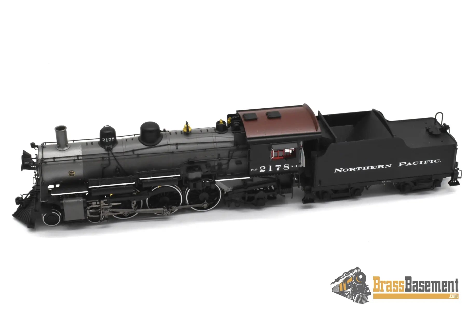 HO Brass - PSC 18018-2 Northern Pacific 4-6-2 Q-4 Pacific #2178 Gray Boiler - F/P Boo-Rim #4/10 Steam