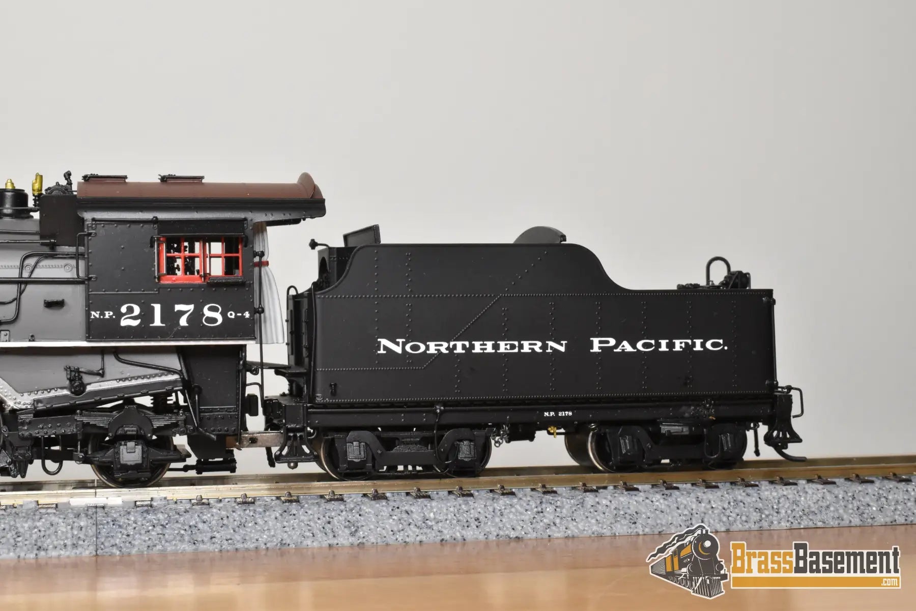 HO Brass - PSC 18018-2 Northern Pacific 4-6-2 Q-4 Pacific #2178 Gray Boiler - F/P Boo-Rim #4/10 Steam
