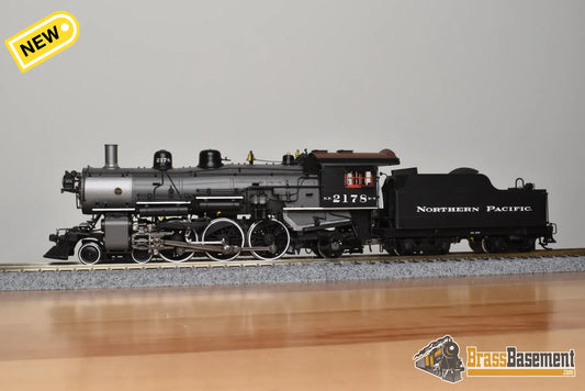 HO Brass - PSC 18018-2 Northern Pacific 4-6-2 Q-4 Pacific #2178 Gray Boiler - F/P Boo-Rim #4/10 Steam