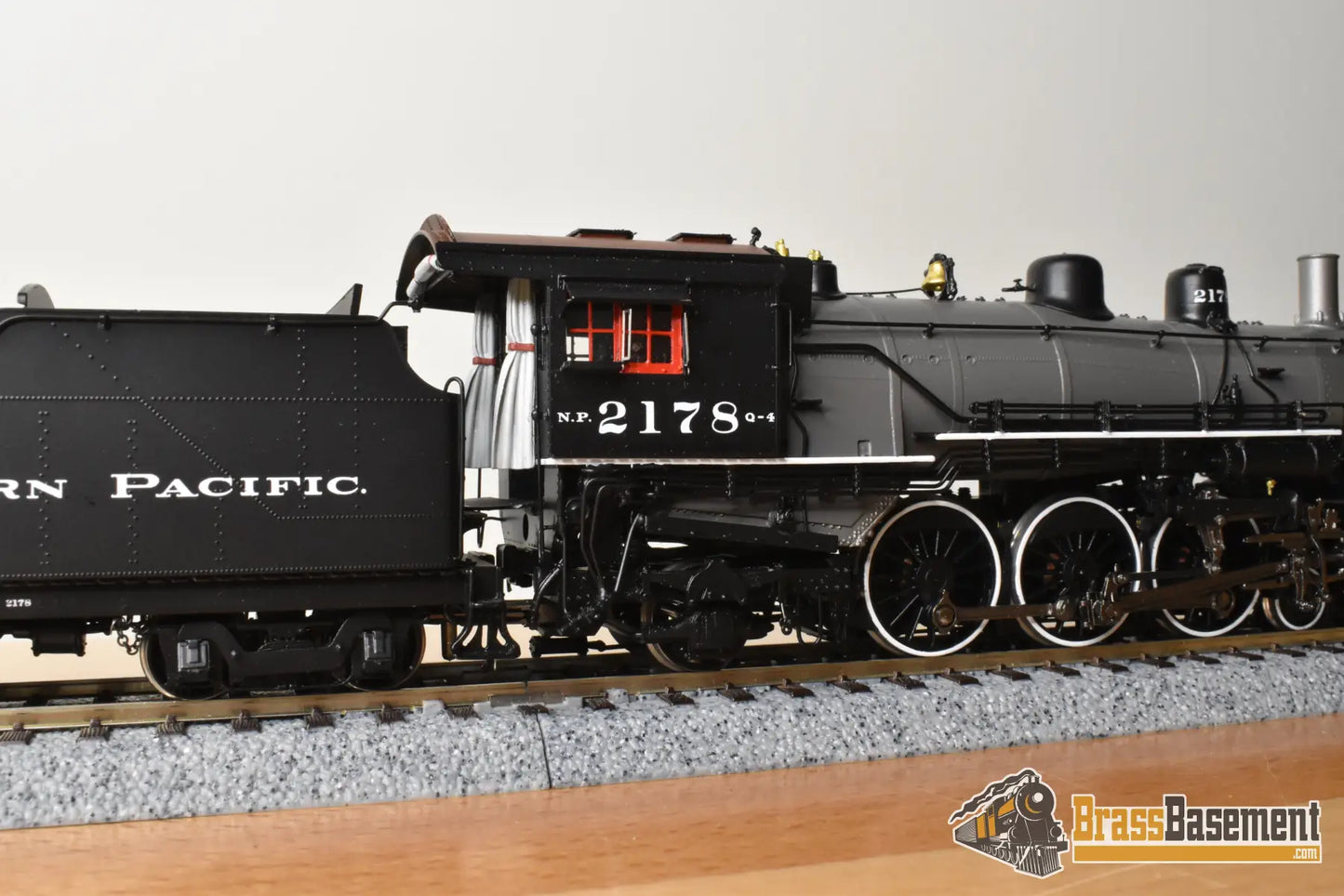 HO Brass - PSC 18018-2 Northern Pacific 4-6-2 Q-4 Pacific #2178 Gray Boiler - F/P Boo-Rim #4/10 Steam
