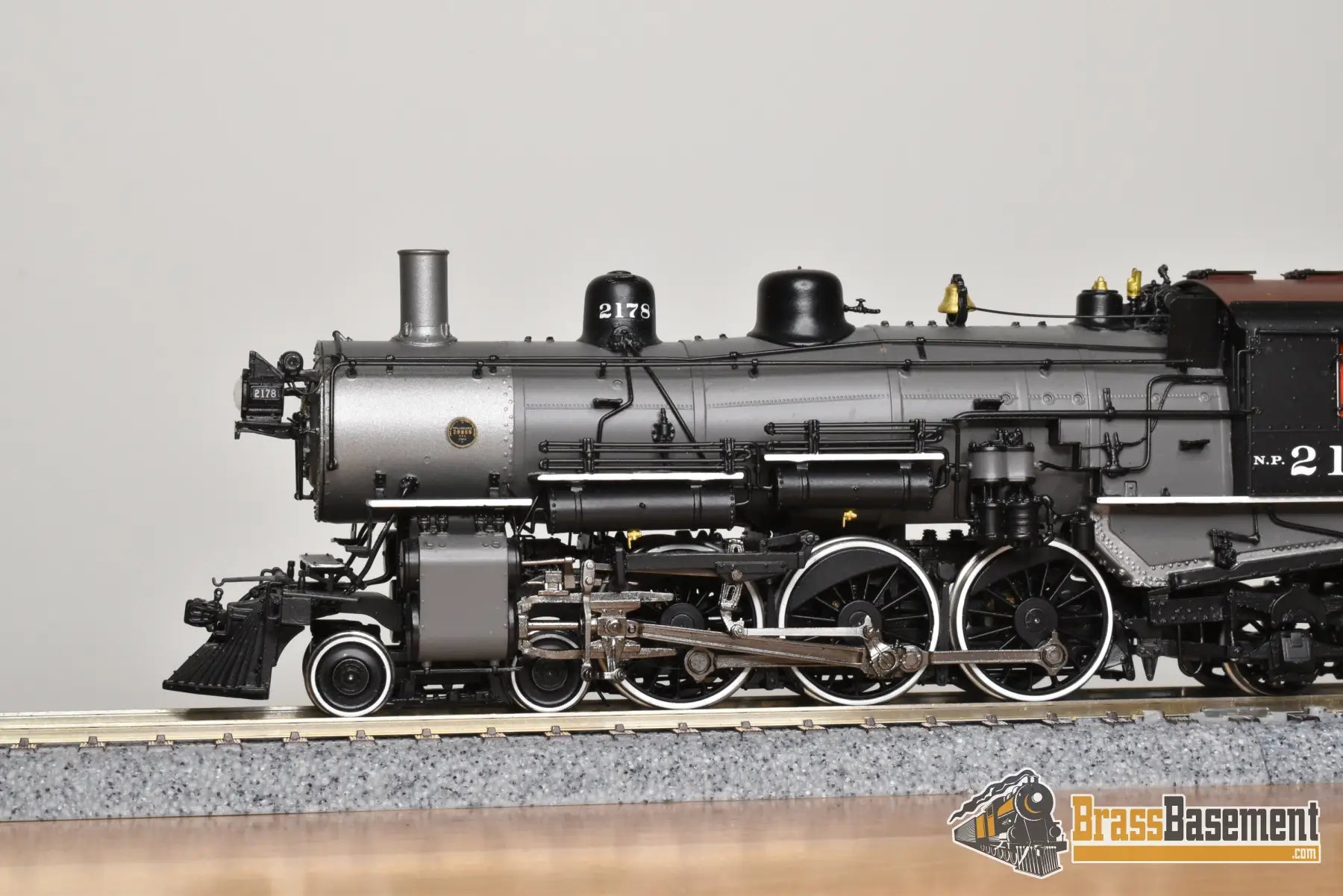 HO Brass - PSC 18018-2 Northern Pacific 4-6-2 Q-4 Pacific #2178 Gray Boiler - F/P Boo-Rim #4/10 Steam