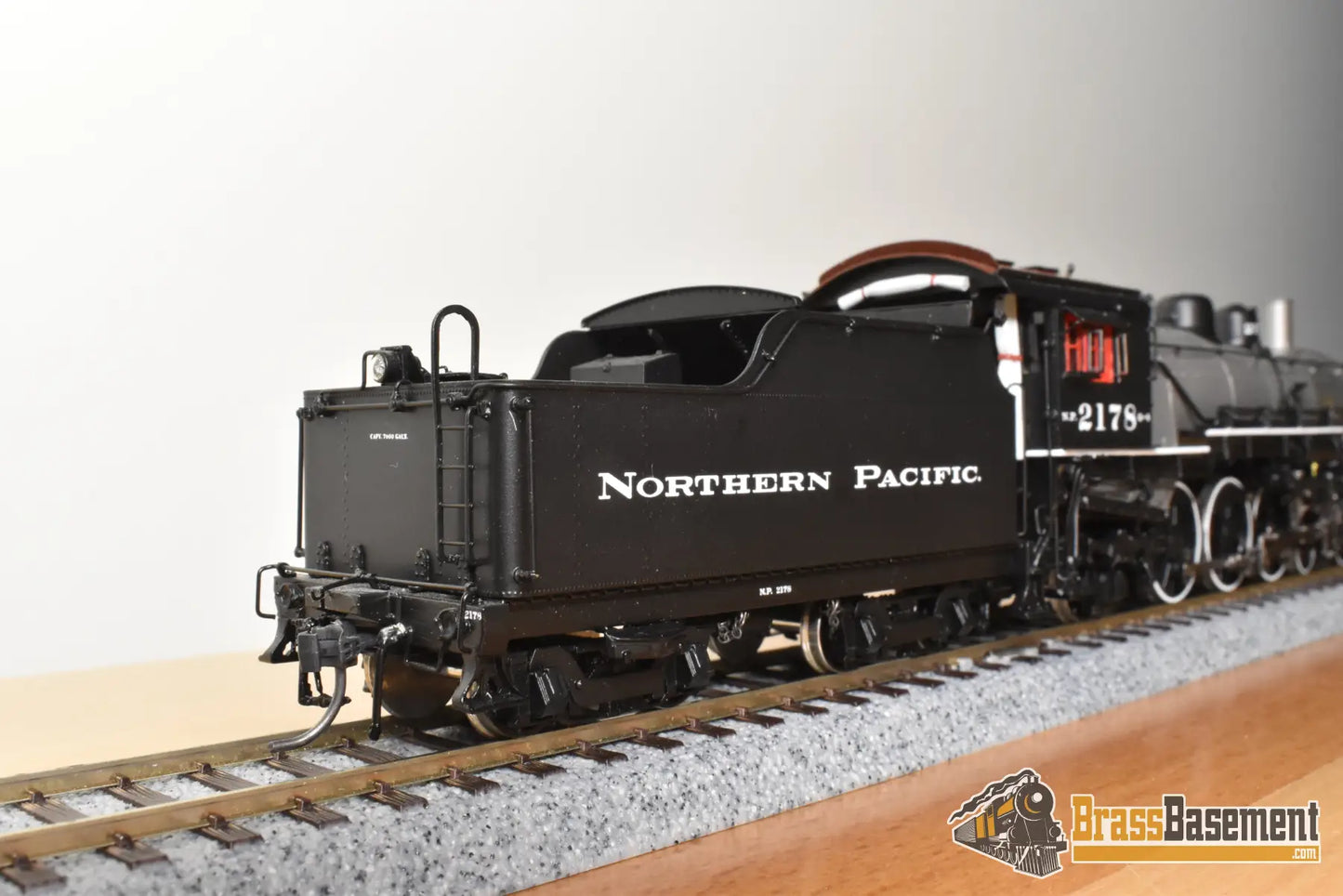 HO Brass - PSC 18018-2 Northern Pacific 4-6-2 Q-4 Pacific #2178 Gray Boiler - F/P Boo-Rim #4/10 Steam