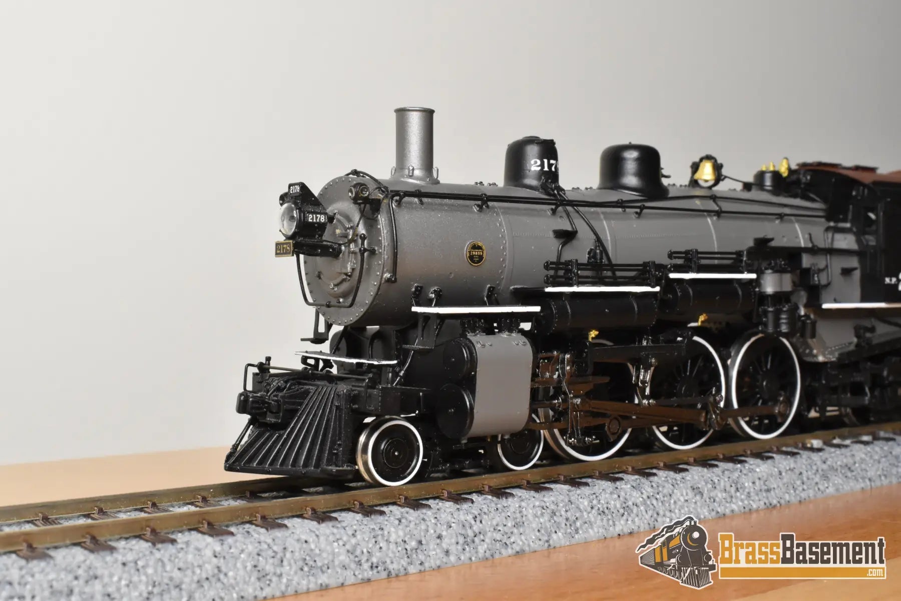 HO Brass - PSC 18018-2 Northern Pacific 4-6-2 Q-4 Pacific #2178 Gray Boiler - F/P Boo-Rim #4/10 Steam