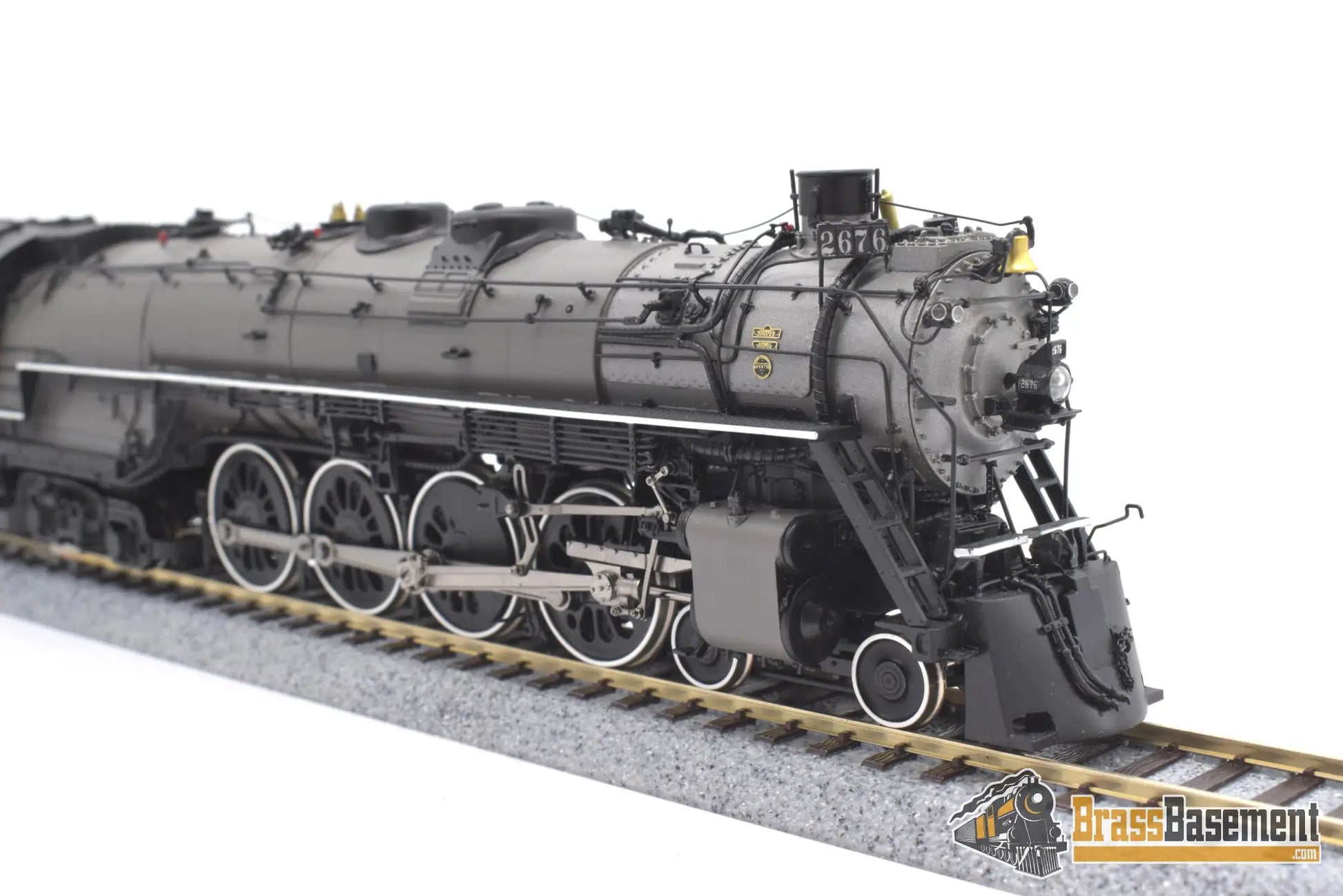 Ho Brass - Psc 18030 - 2 Northern Pacific 4 - 8 - 4 A - 4 #2676 Gray Boiler F/P Boo - Rim Steam
