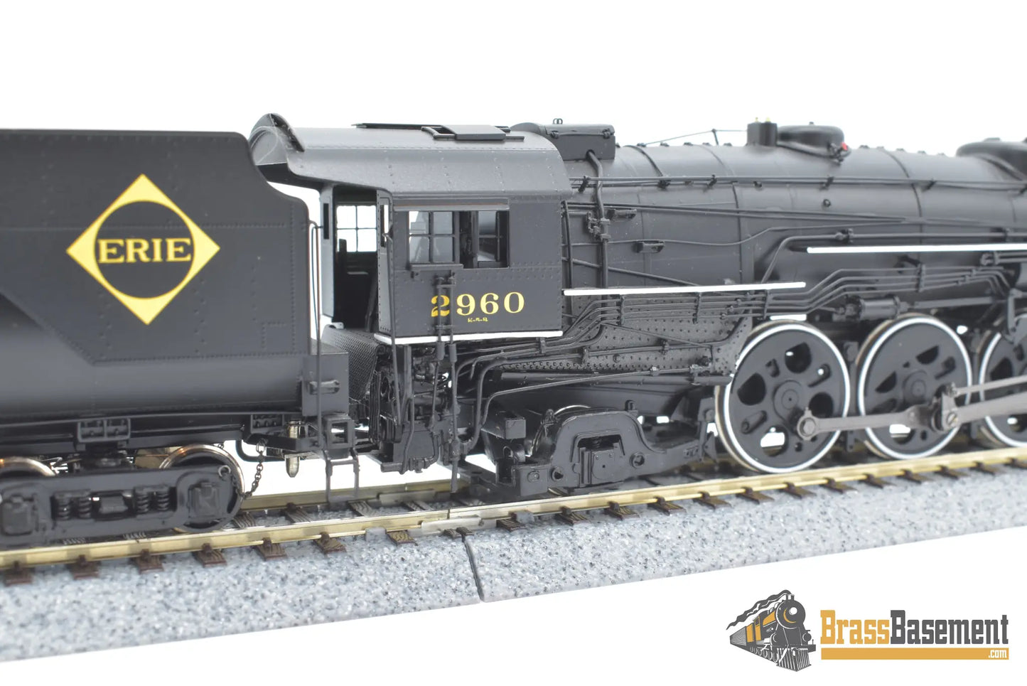 Ho Brass - Psc 18072.1 Erie K - 5B 4 - 6 - 2 W/ 12000 Gallon Vanderbilt Tender Steam