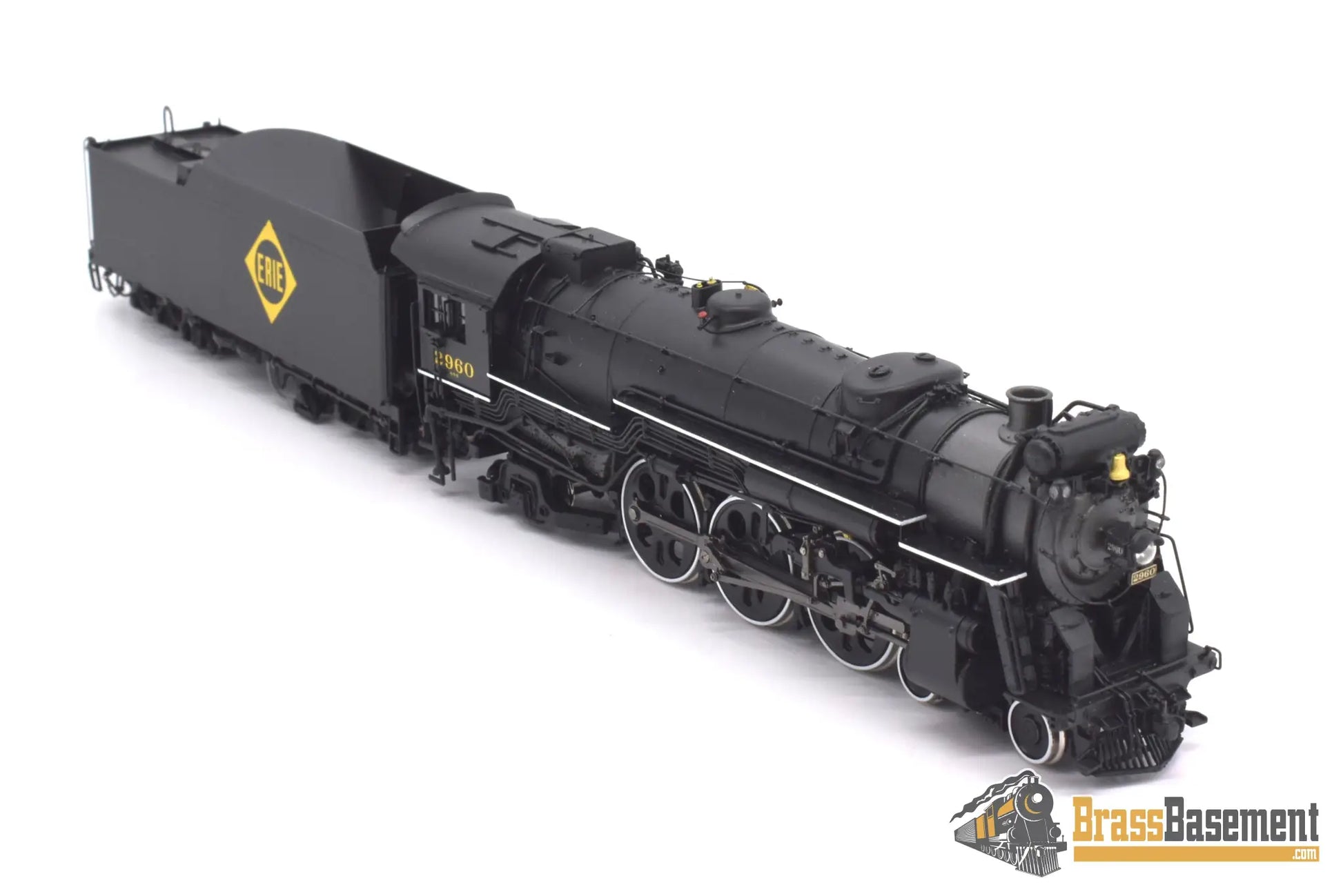 Ho Brass - Psc 18074.1 Erie K - 5B 4 - 6 - 2 #2960 W/ 16000 Gallon Tender F/P Boo Rim Steam