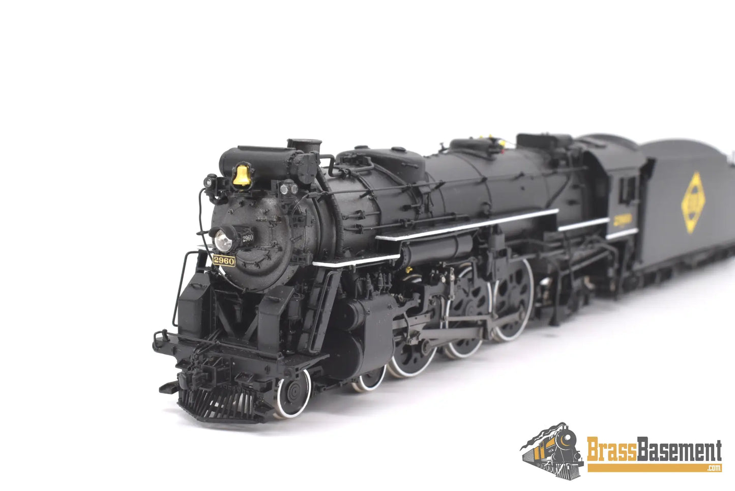 Ho Brass - Psc 18074.1 Erie K - 5B 4 - 6 - 2 #2960 W/ 16000 Gallon Tender F/P Boo Rim Steam