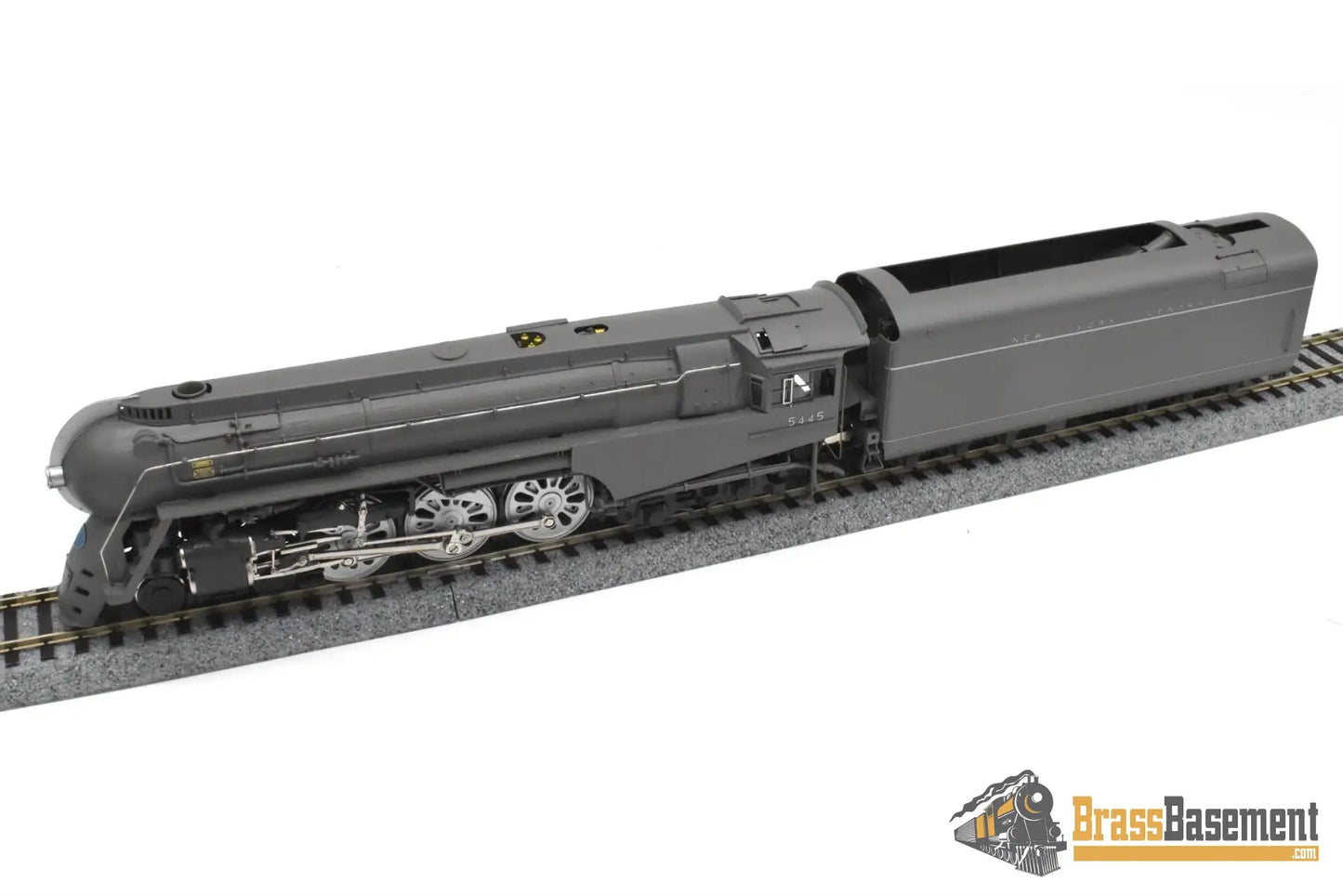 HO Brass - PSC 18250.2 NYC 1940s Era Streamlined Dreyfuss Hudson #5445 ’The Mercury’ - SAMPLE FP Boo-Rim