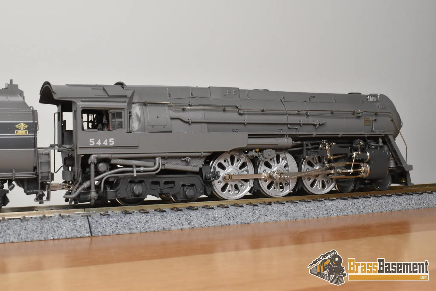 HO Brass - PSC 18254.1 NYC 1945 Era Streamlined Dreyfuss Hudson #5445 PT-4 Centipede Tender - #7/17 FP Boo-Rim