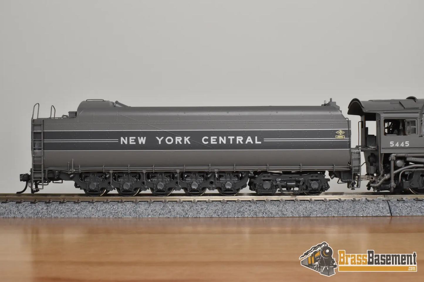 HO Brass - PSC 18254.1 NYC 1945 Era Streamlined Dreyfuss Hudson #5445 PT-4 Centipede Tender - #7/17 FP Boo-Rim