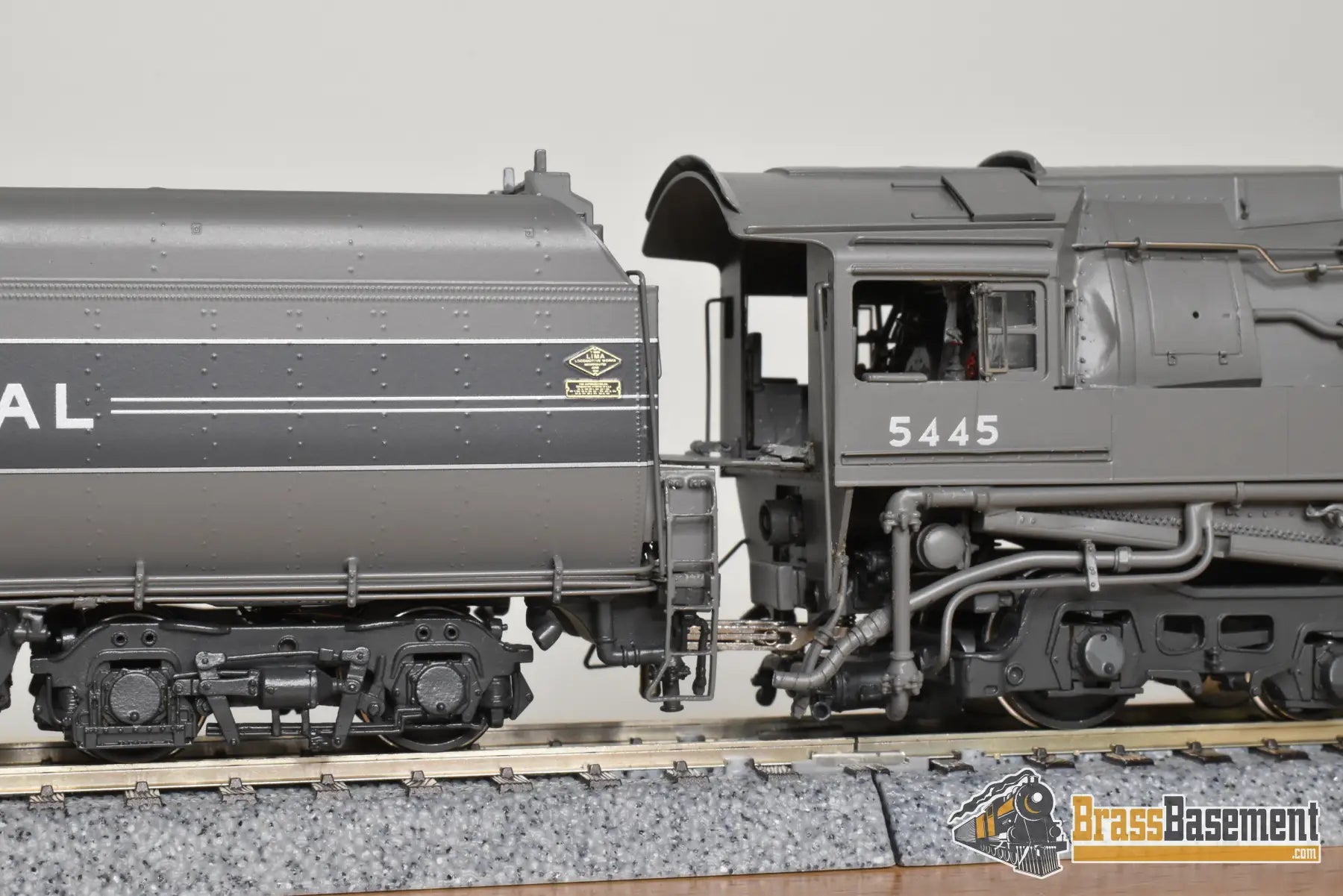 HO Brass - PSC 18254.1 NYC 1945 Era Streamlined Dreyfuss Hudson #5445 PT-4 Centipede Tender - #7/17 FP Boo-Rim