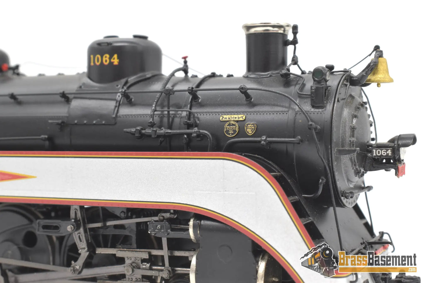 Ho Brass - Psc 18462.1 Slsf Frisco Streamlined 4 - 6 - 4 Hudson Diamond Logo Silver Bands Mint Steam