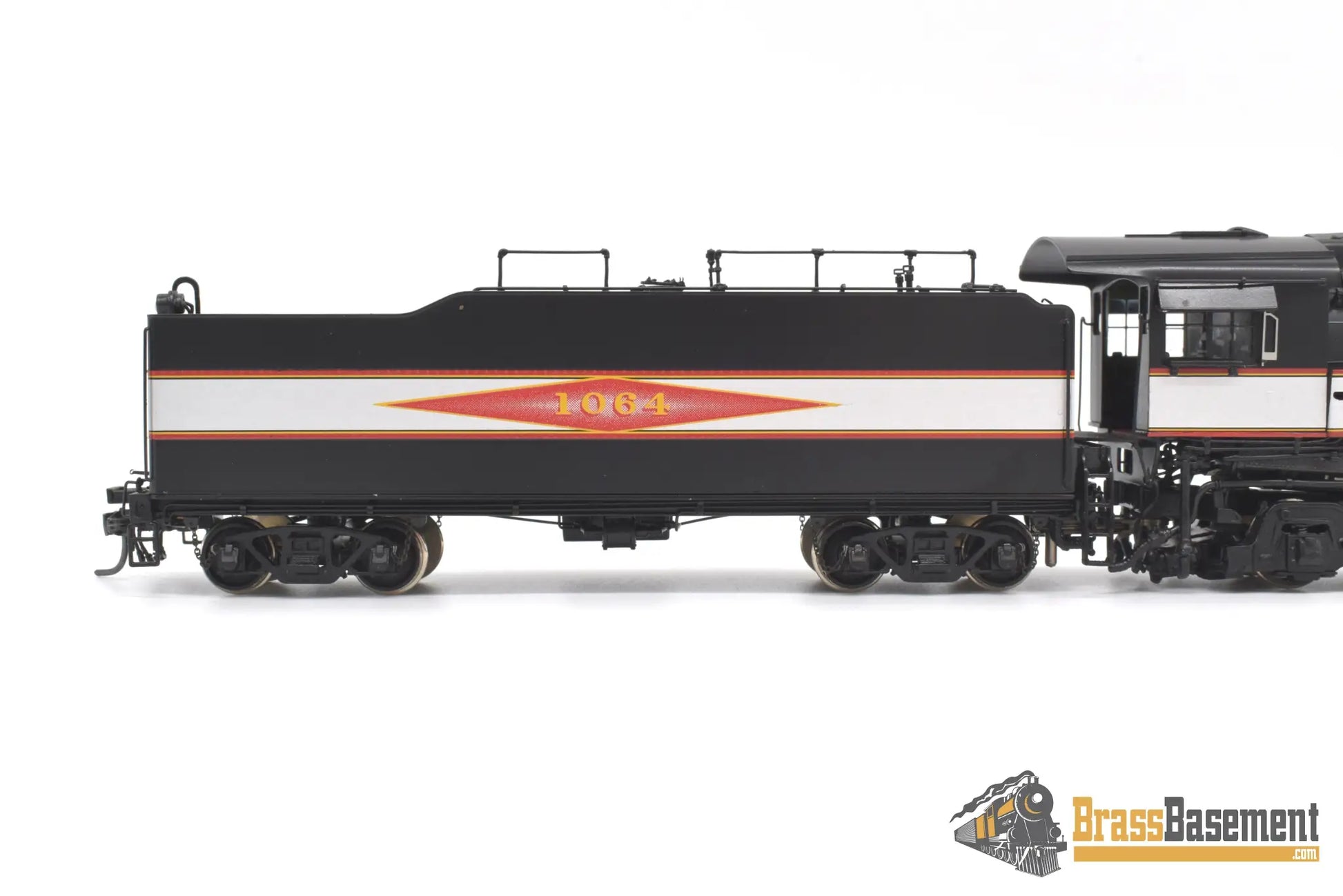 Ho Brass - Psc 18462.1 Slsf Frisco Streamlined 4 - 6 - 4 Hudson Diamond Logo Silver Bands Mint Steam