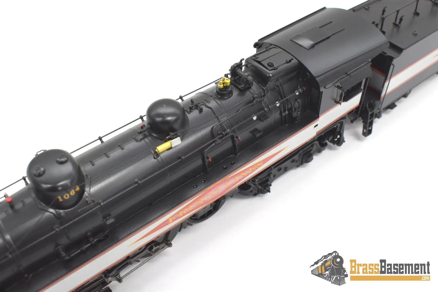 Ho Brass - Psc 18462.1 Slsf Frisco Streamlined 4 - 6 - 4 Hudson Diamond Logo Silver Bands Mint Steam