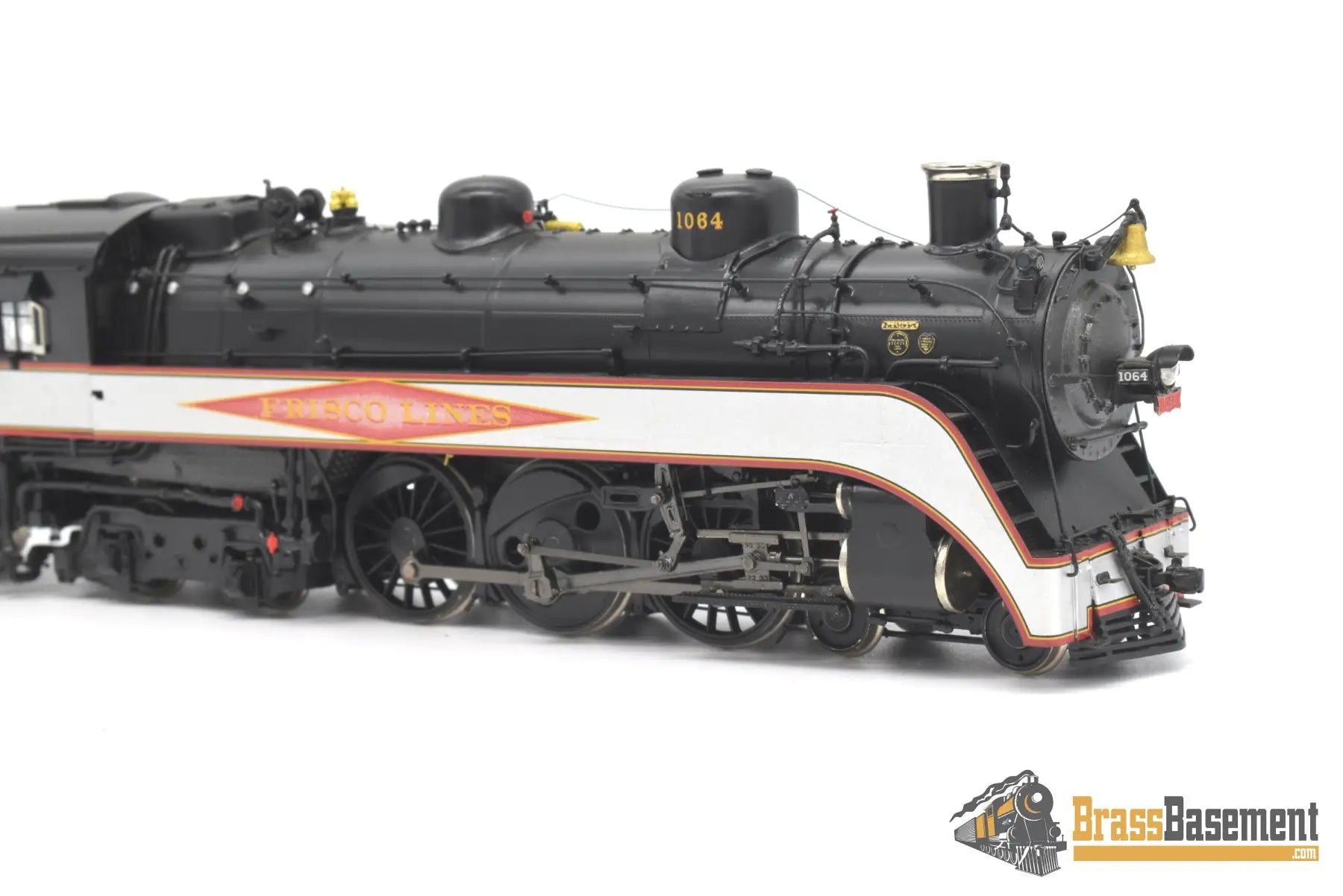 Ho Brass - Psc 18462.1 Slsf Frisco Streamlined 4 - 6 - 4 Hudson Diamond Logo Silver Bands Mint Steam