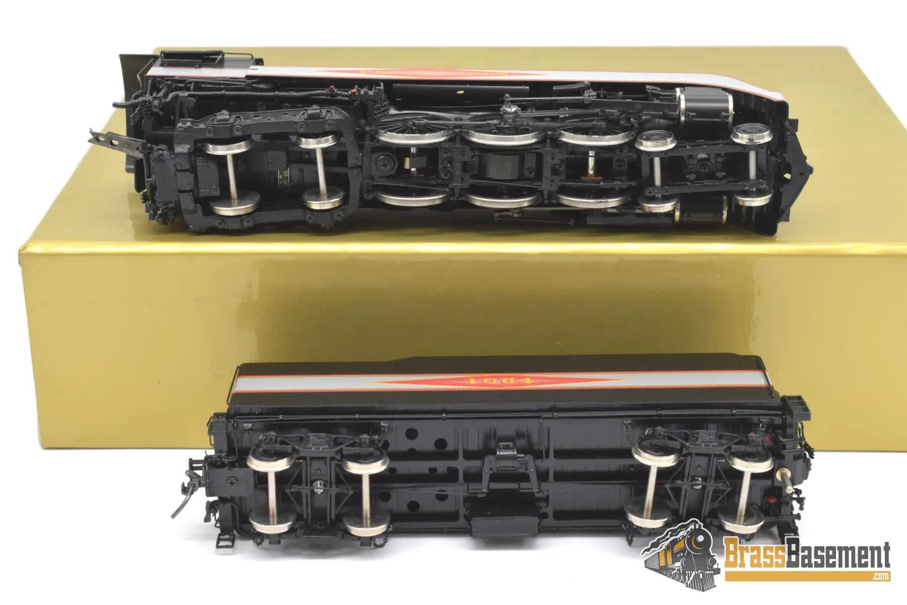 Ho Brass - Psc 18462.1 Slsf Frisco Streamlined 4 - 6 - 4 Hudson Diamond Logo Silver Bands Mint Steam