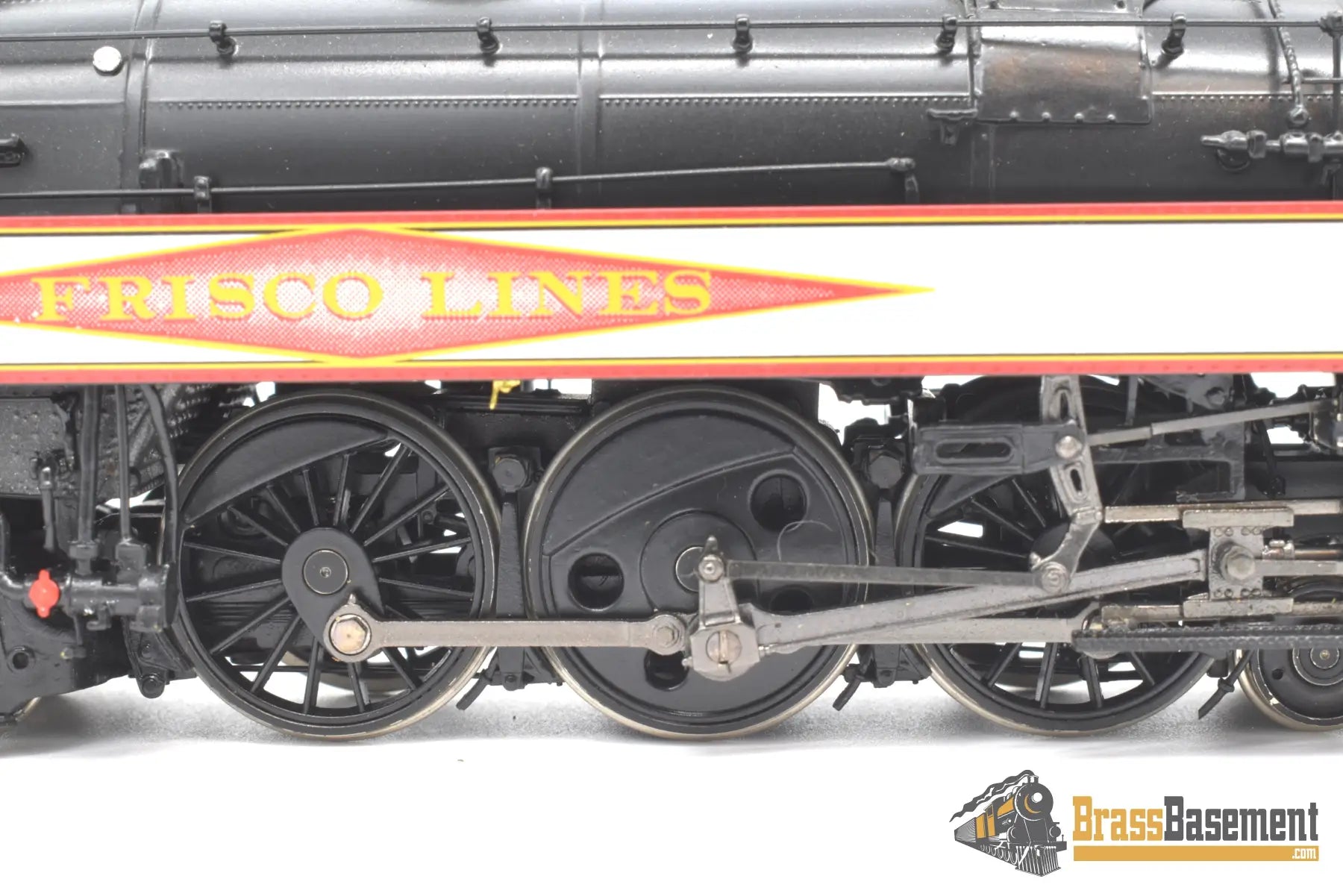Ho Brass - Psc 18462.1 Slsf Frisco Streamlined 4 - 6 - 4 Hudson Diamond Logo Silver Bands Mint Steam