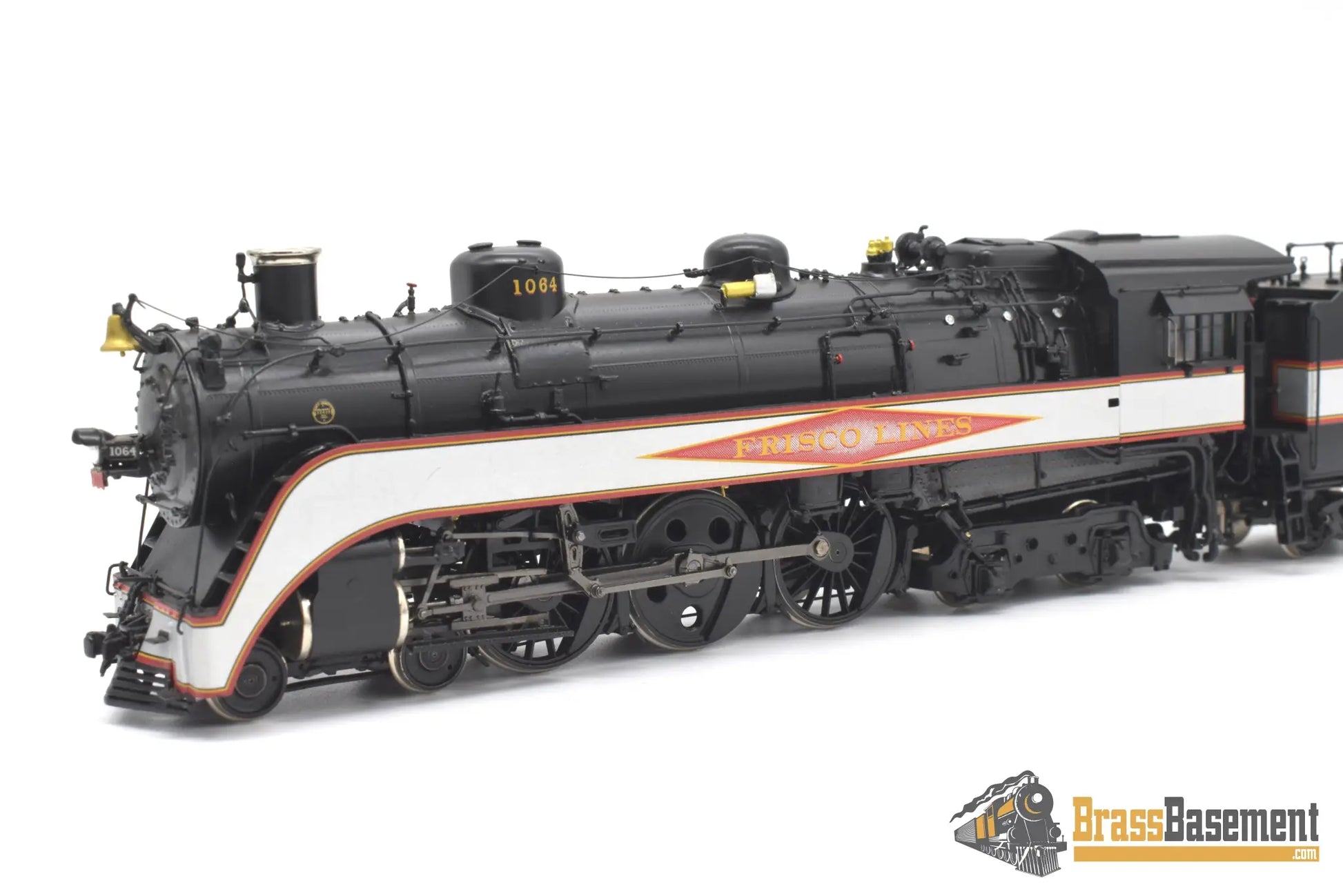 Ho Brass - Psc 18462.1 Slsf Frisco Streamlined 4 - 6 - 4 Hudson Diamond Logo Silver Bands Mint Steam