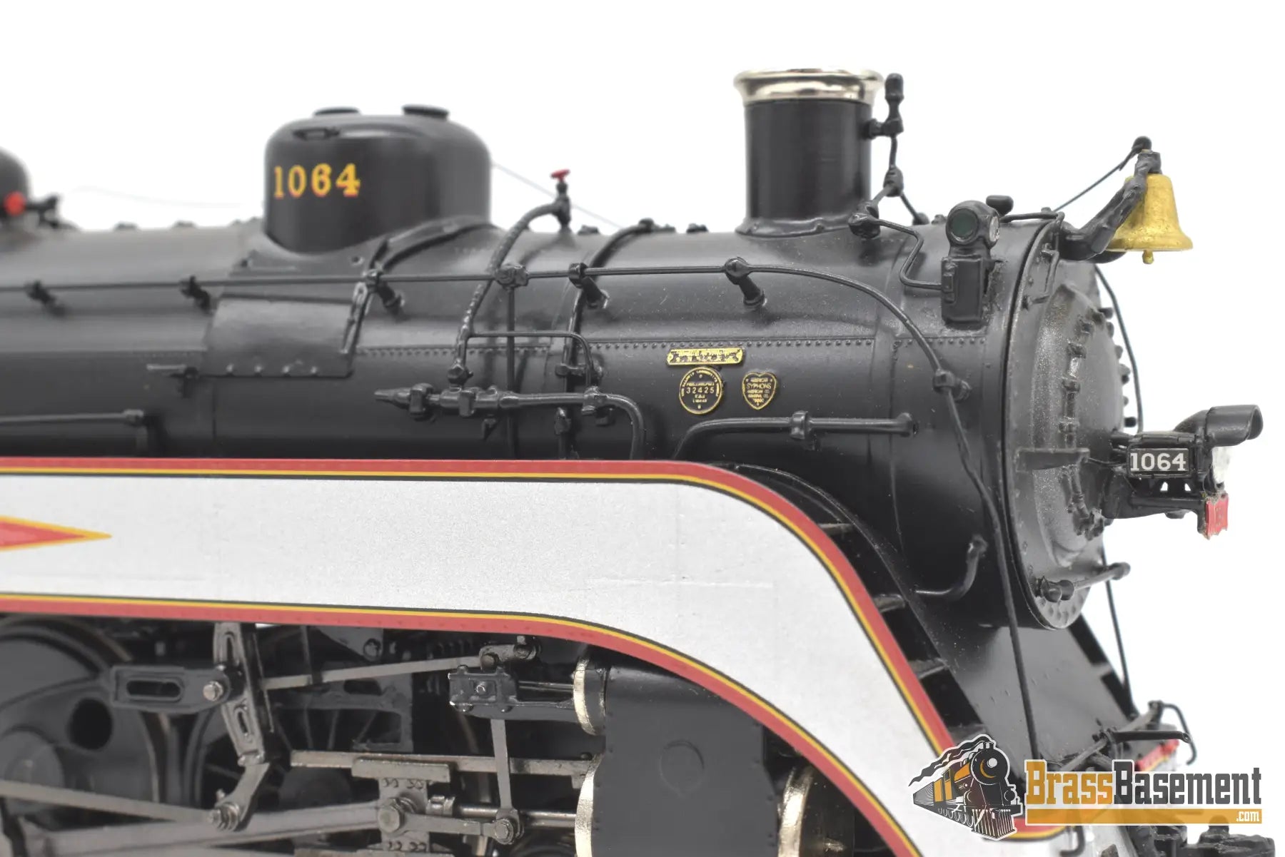 Ho Brass - Psc 18462.1 Slsf Frisco Streamlined 4 - 6 - 4 Hudson Diamond Logo Silver Bands Mint Steam