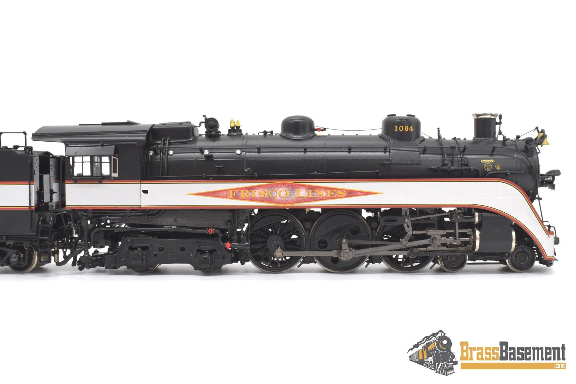 Ho Brass - Psc 18462.1 Slsf Frisco Streamlined 4 - 6 - 4 Hudson Diamond Logo Silver Bands Mint Steam