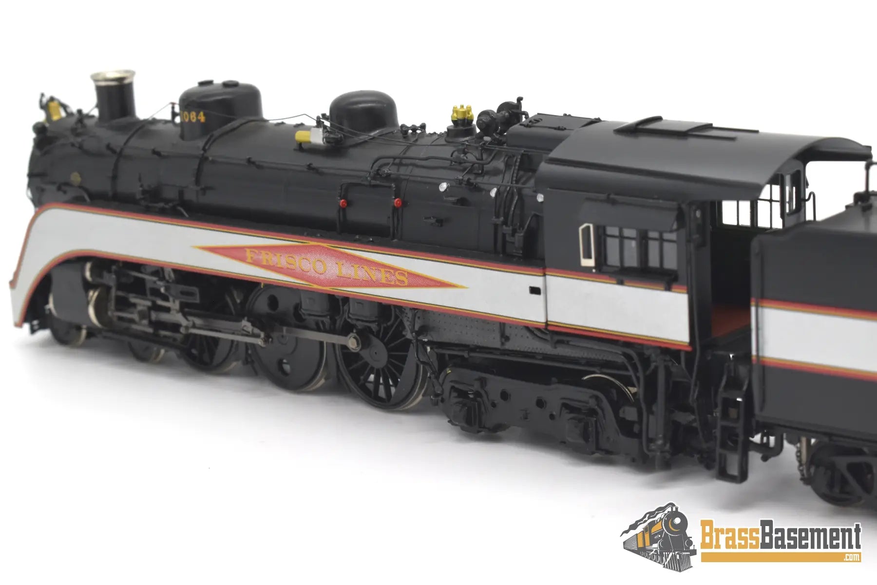 Ho Brass - Psc 18462.1 Slsf Frisco Streamlined 4 - 6 - 4 Hudson Diamond Logo Silver Bands Mint Steam
