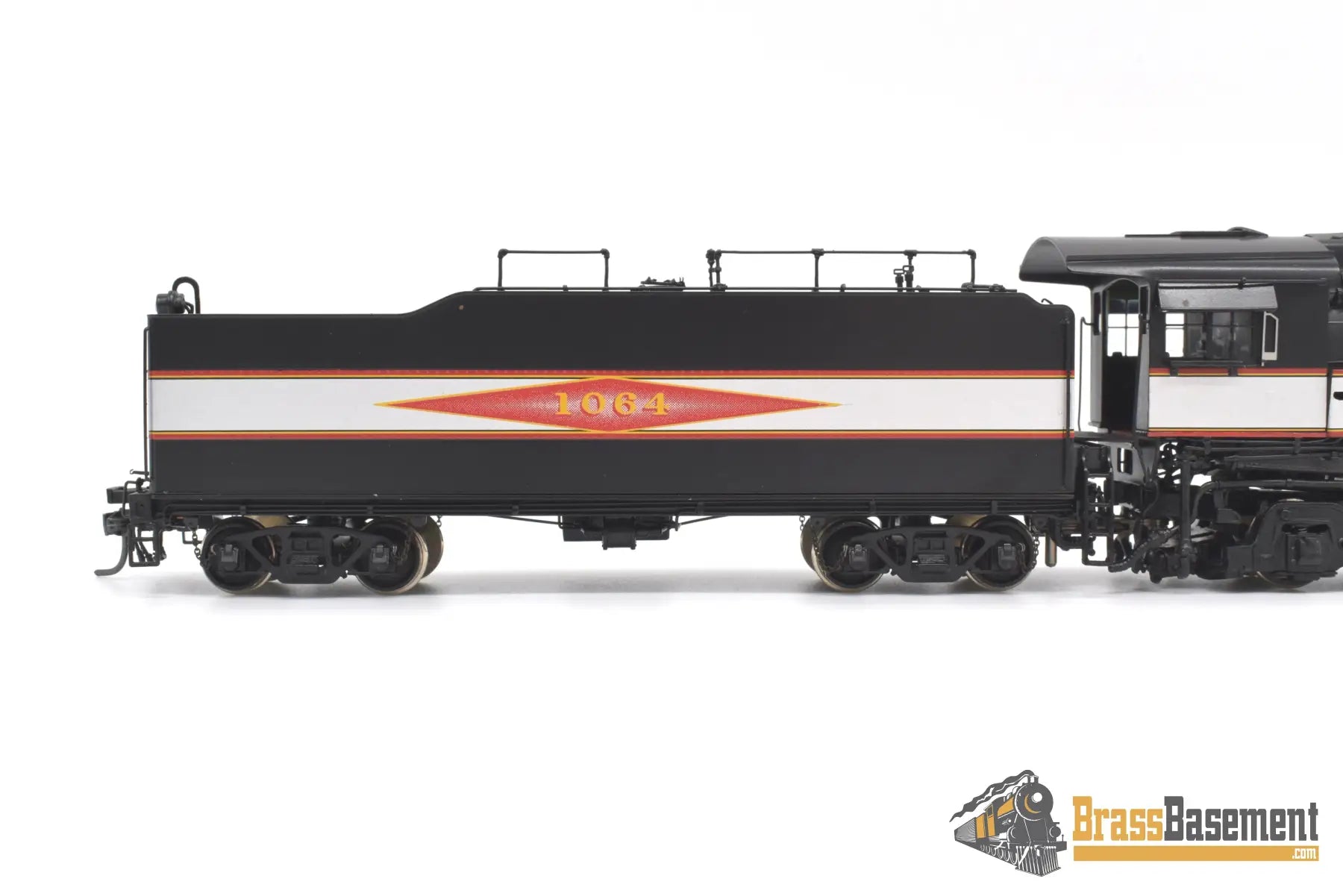Ho Brass - Psc 18462.1 Slsf Frisco Streamlined 4 - 6 - 4 Hudson Diamond Logo Silver Bands Mint Steam