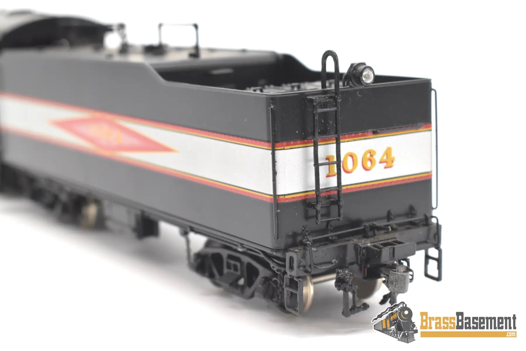 Ho Brass - Psc 18462.1 Slsf Frisco Streamlined 4 - 6 - 4 Hudson Diamond Logo Silver Bands Mint Steam