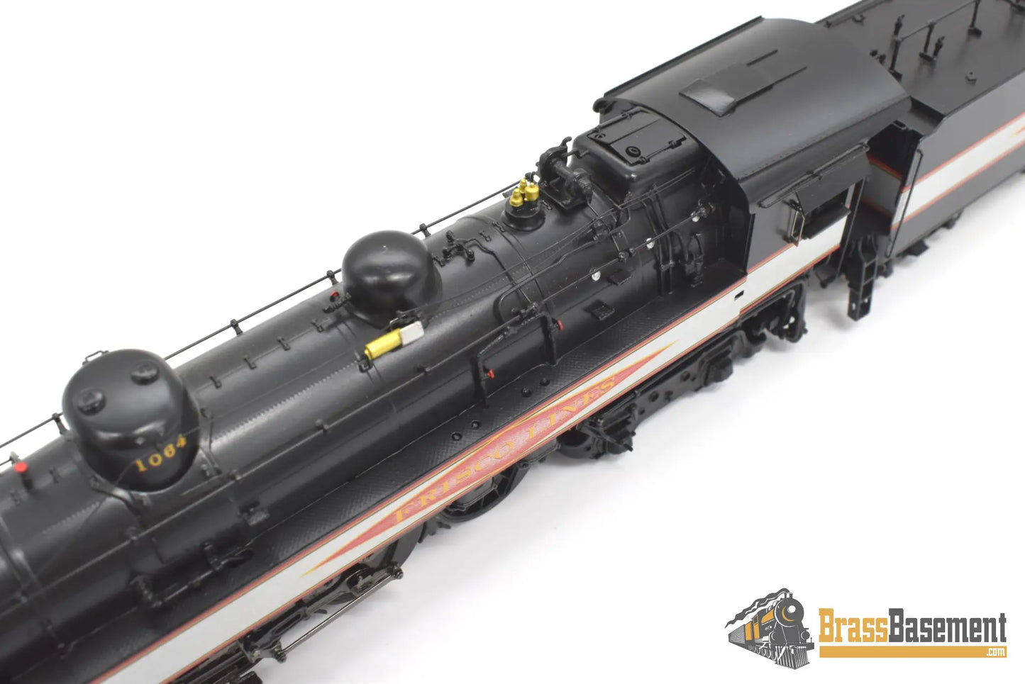 Ho Brass - Psc 18462.1 Slsf Frisco Streamlined 4 - 6 - 4 Hudson Diamond Logo Silver Bands Mint Steam