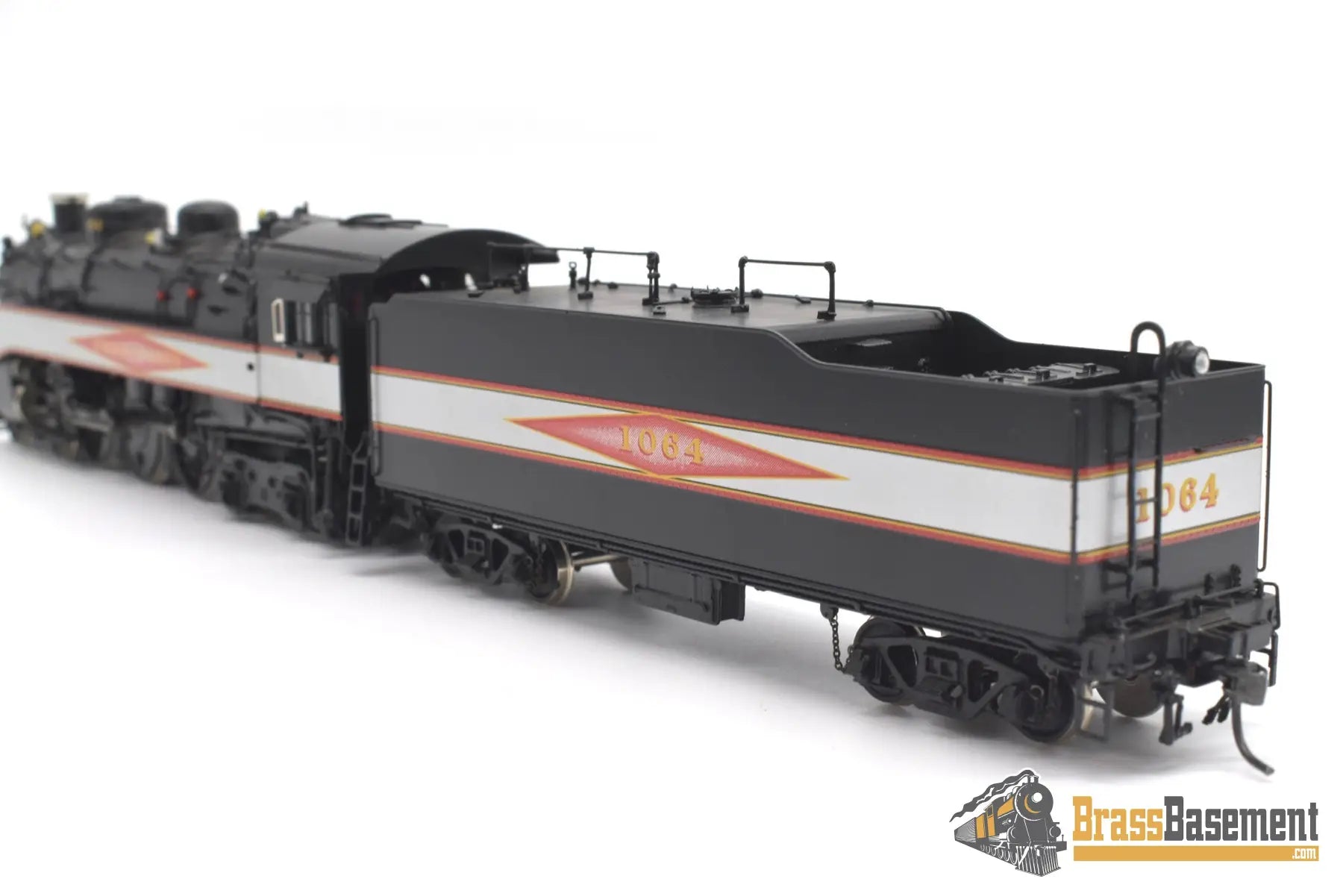 Ho Brass - Psc 18462.1 Slsf Frisco Streamlined 4 - 6 - 4 Hudson Diamond Logo Silver Bands Mint Steam