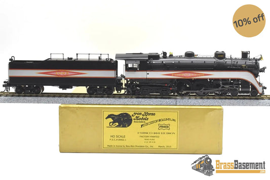 Ho Brass - Psc 18462.1 Slsf Frisco Streamlined 4-6-4 Hudson Diamond Logo Silver Bands C7 + Steam