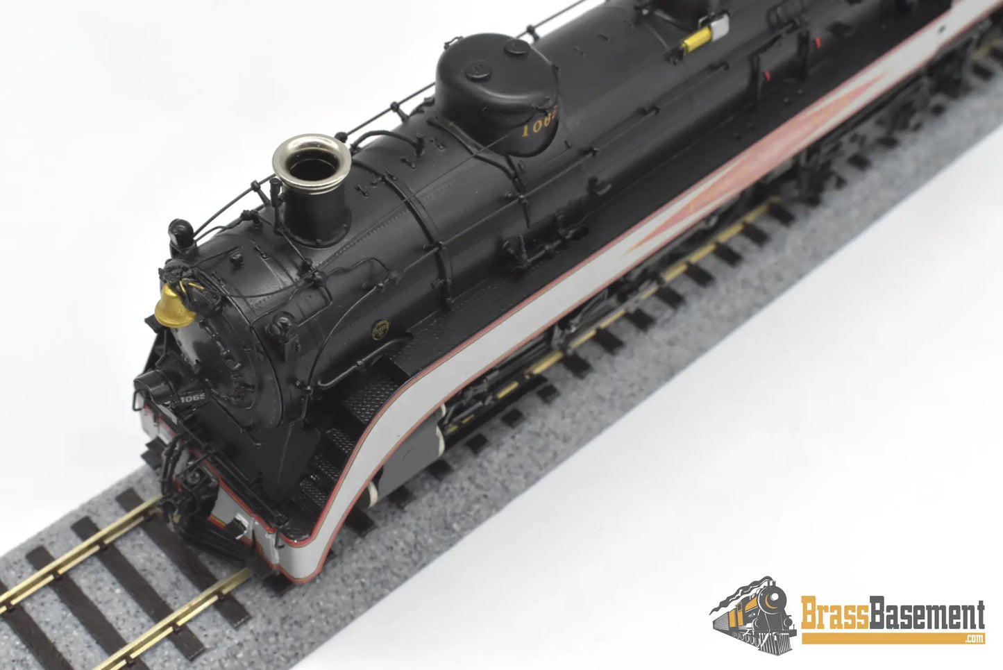 Ho Brass - Psc 18462.1 Slsf Frisco Streamlined 4-6-4 Hudson Diamond Logo Silver Bands C7 + Steam