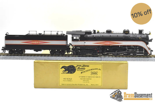 Ho Brass - Psc 18462.1 Slsf Frisco Streamlined 4-6-4 Hudson Diamond Logo Silver Bands C7 + Steam
