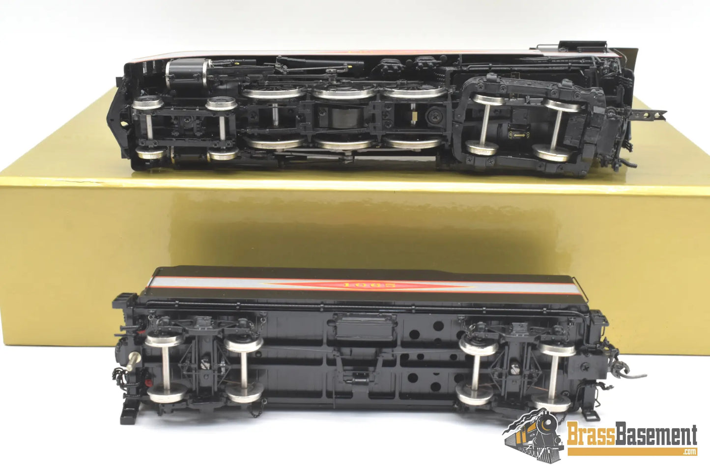 Ho Brass - Psc 18462.1 Slsf Frisco Streamlined 4-6-4 Hudson Diamond Logo Silver Bands C7 + Steam