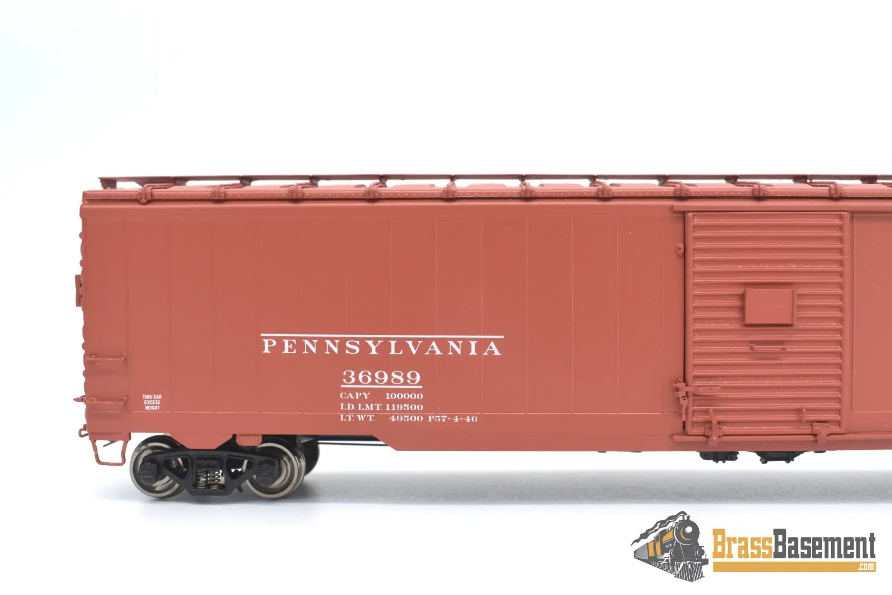 Ho Brass - Rail Classics Prr X - 40A Single Door Excess Height Boxcar F/P Boo - Rim Freight