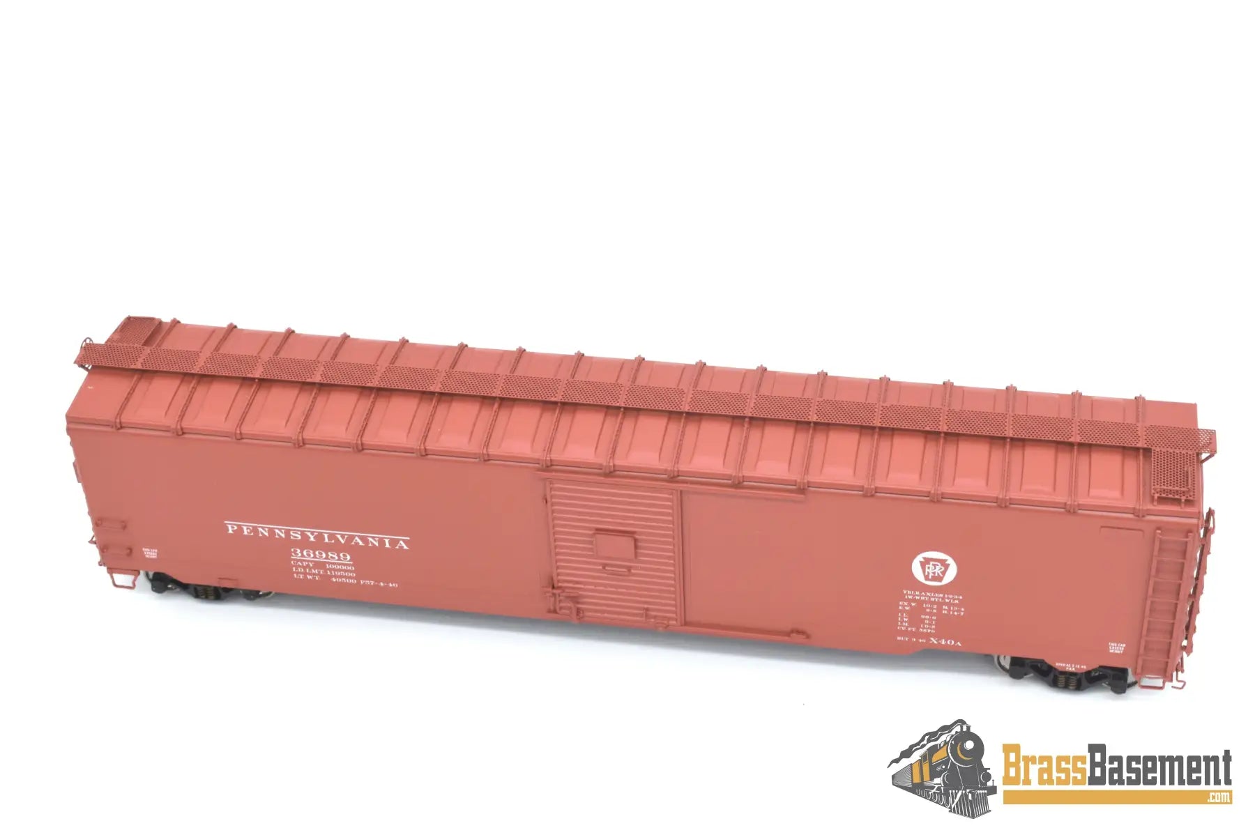 Ho Brass - Rail Classics Prr X - 40A Single Door Excess Height Boxcar F/P Boo - Rim Freight